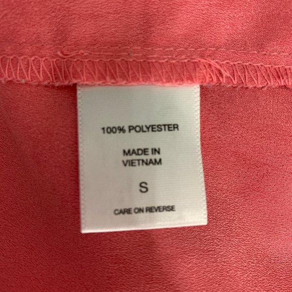 New York & Company Small Pink Blouse Button Front - Picture 6 of 7